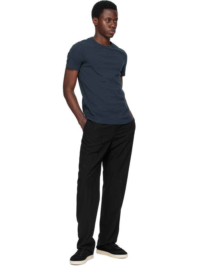 TOM FORD Navy Cotton Stretch Jersey T-shirt outlook
