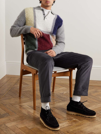 BEAMS PLUS Colour-Block Intarsia-Knit Sweater outlook
