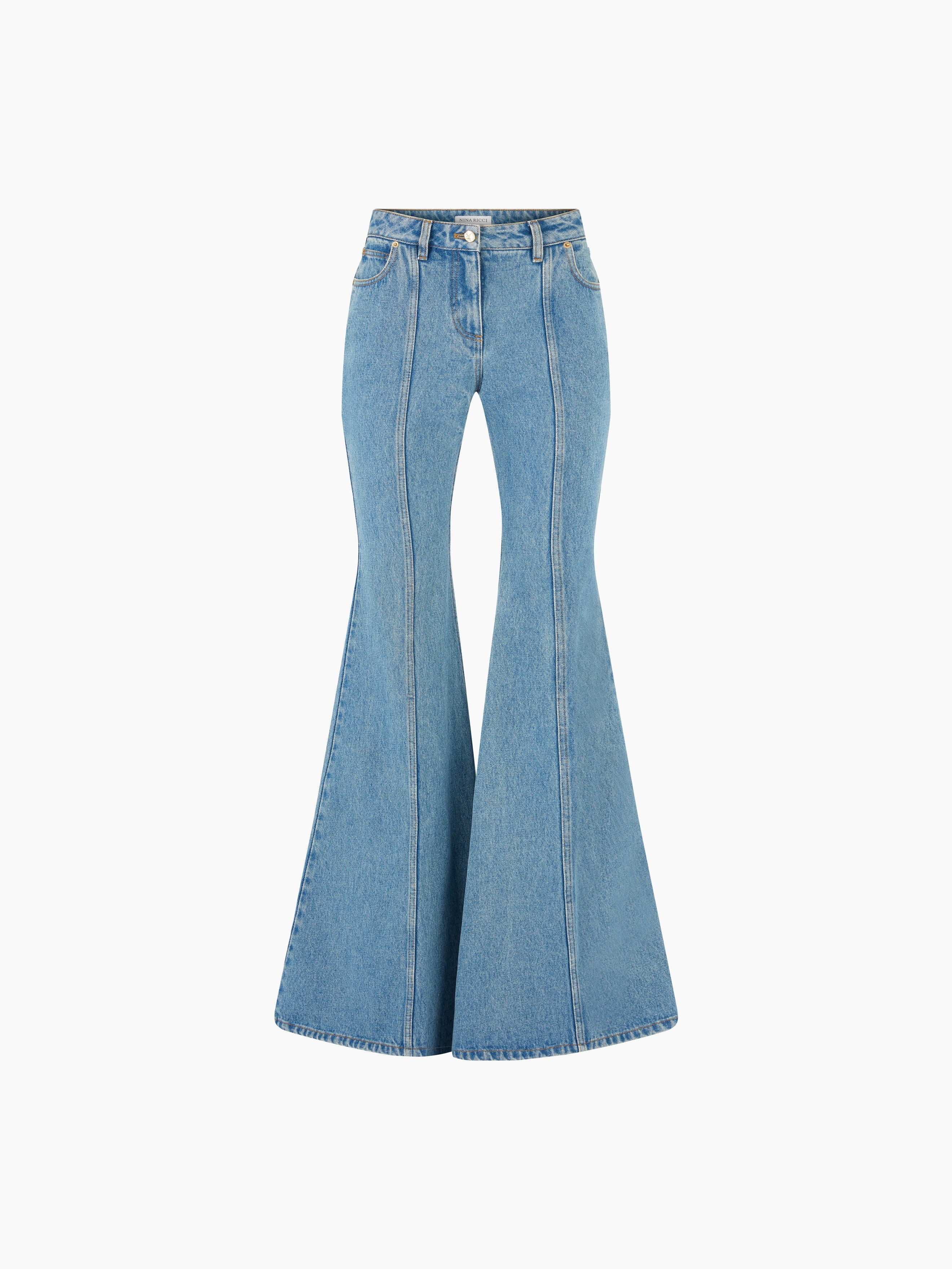 DISTRESSED FLARED JEANS - 5