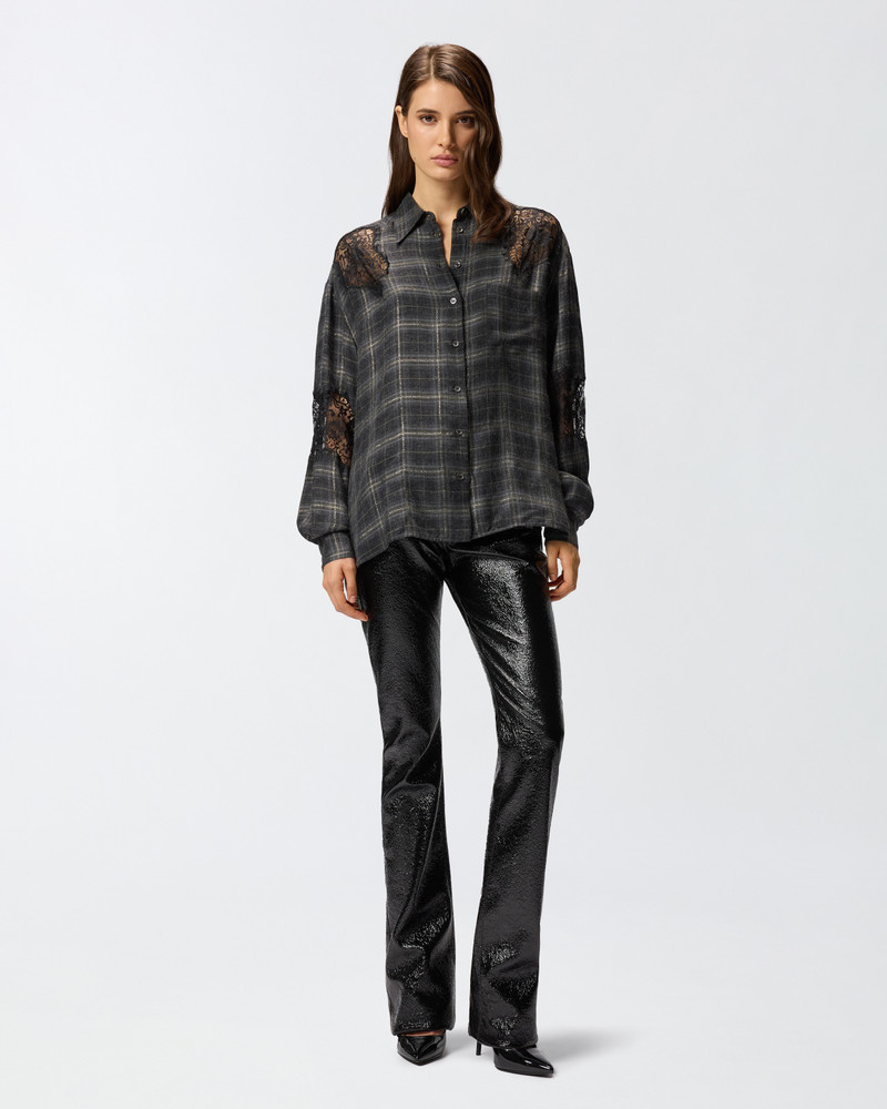 CHECK SHIRT WITH LACE 3