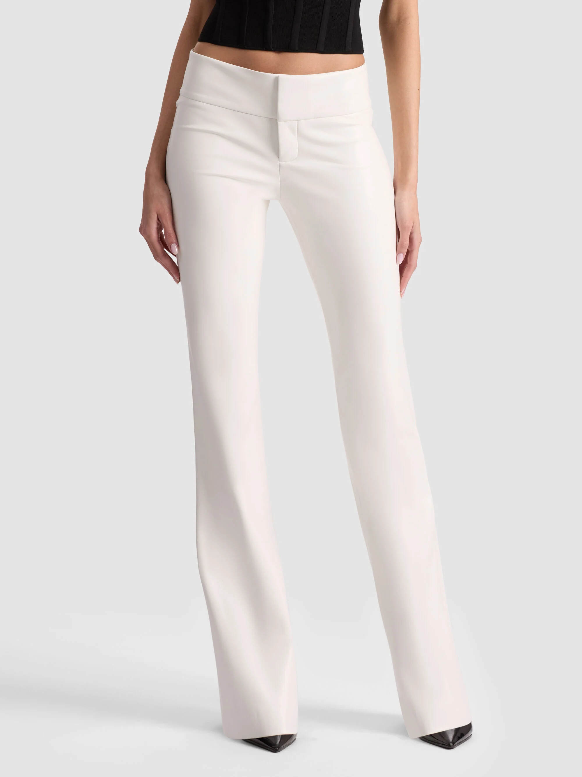 OLIVIA VEGAN BOOTCUT PANT - 1