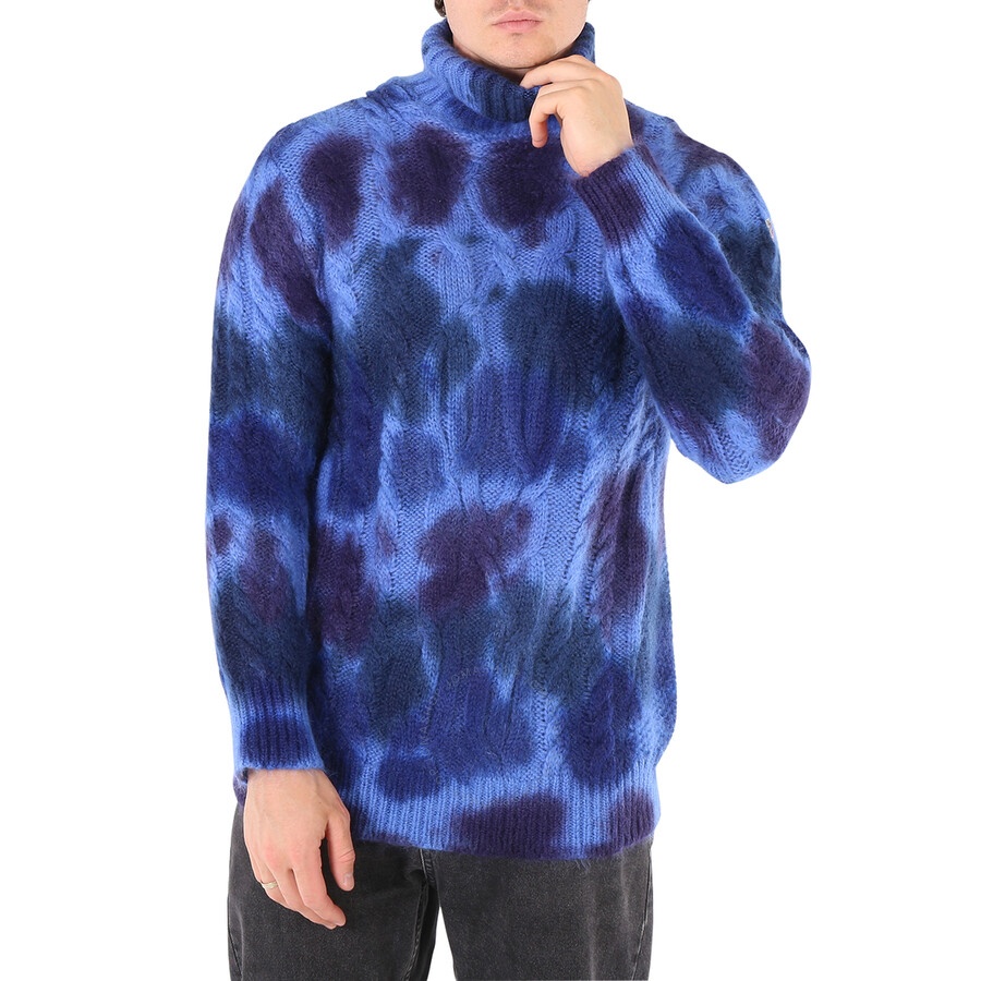 Moncler Maglione Tie-dye Turtleneck Jumper, Size Large - 3