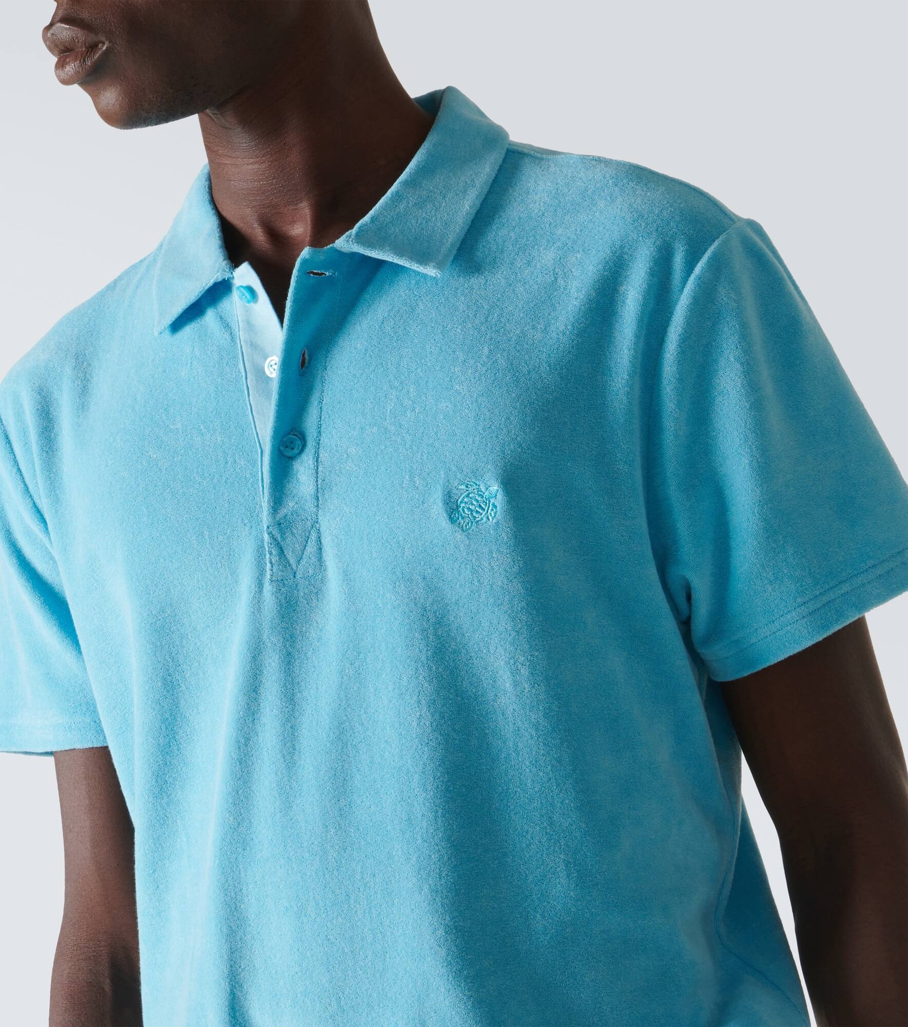 Phoenix cotton-blend terry polo shirt - 5