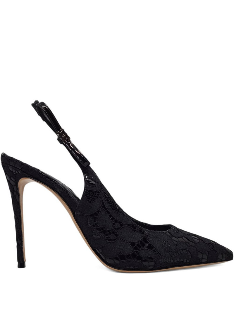lace slingback pumps 1