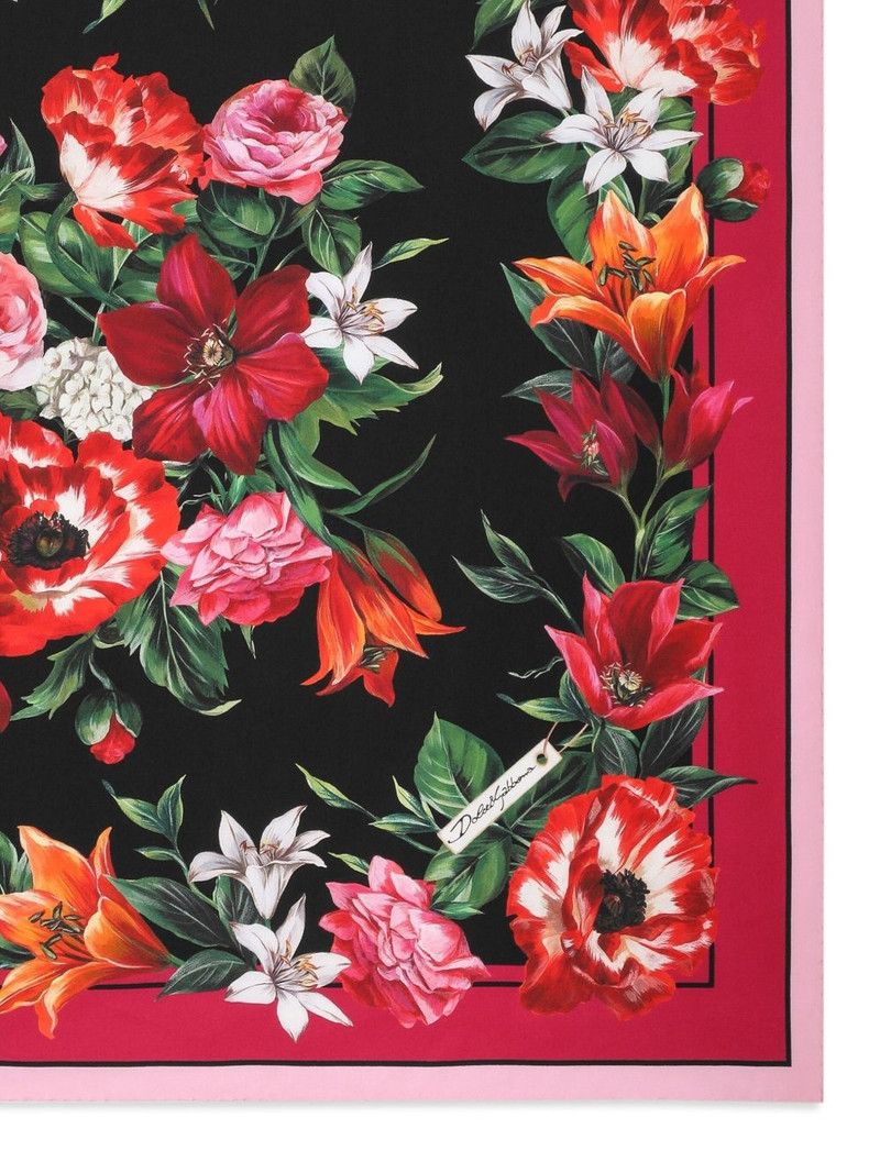 Dolce & Gabbana floral-print scarf outlook