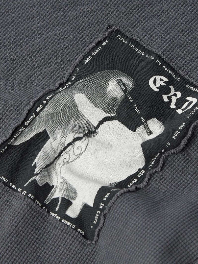 Logo-Appliquéd Waffle-Knit Cotton-Jersey T-Shirt 4