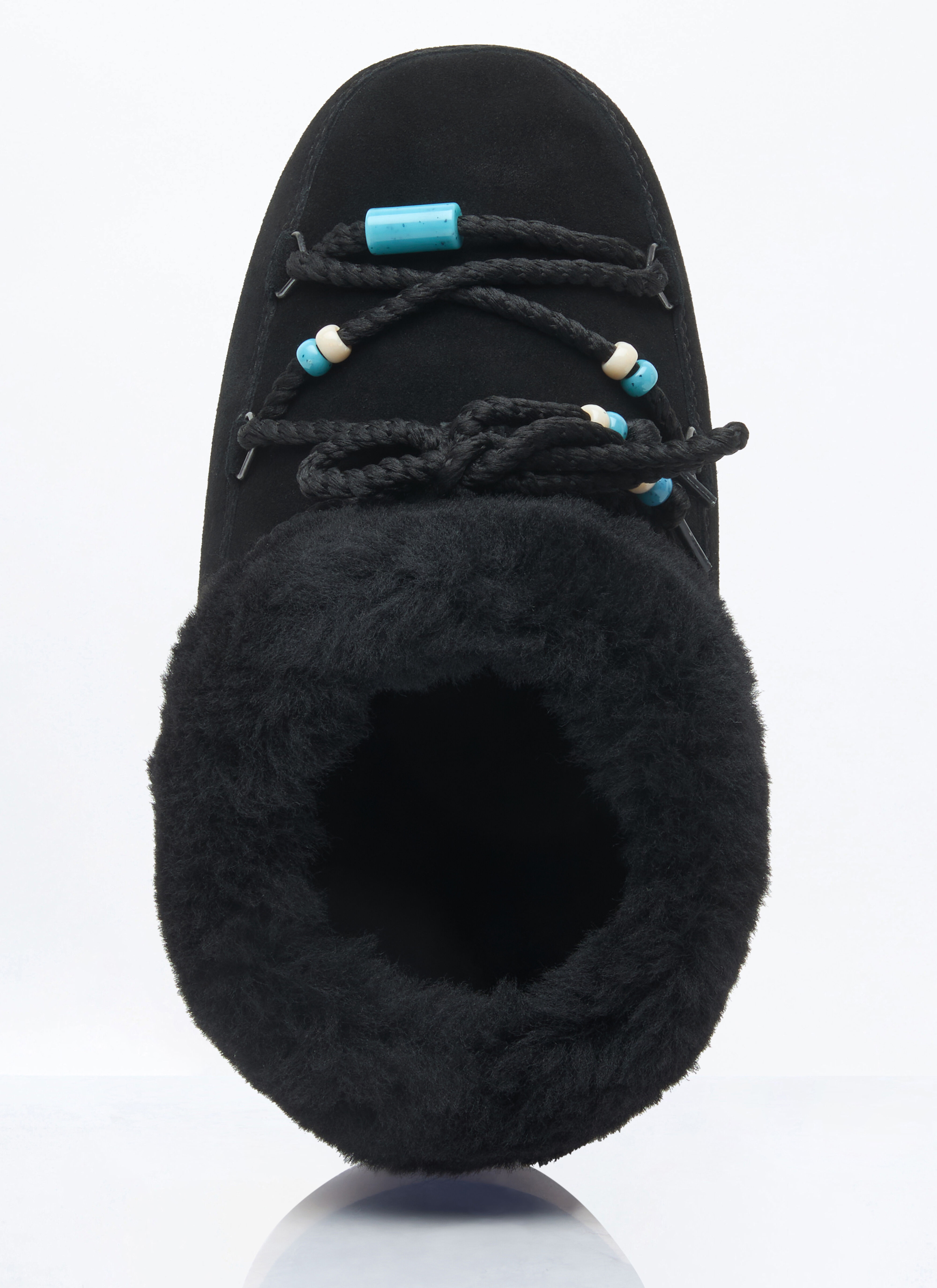 Beads Suede Mules - 7