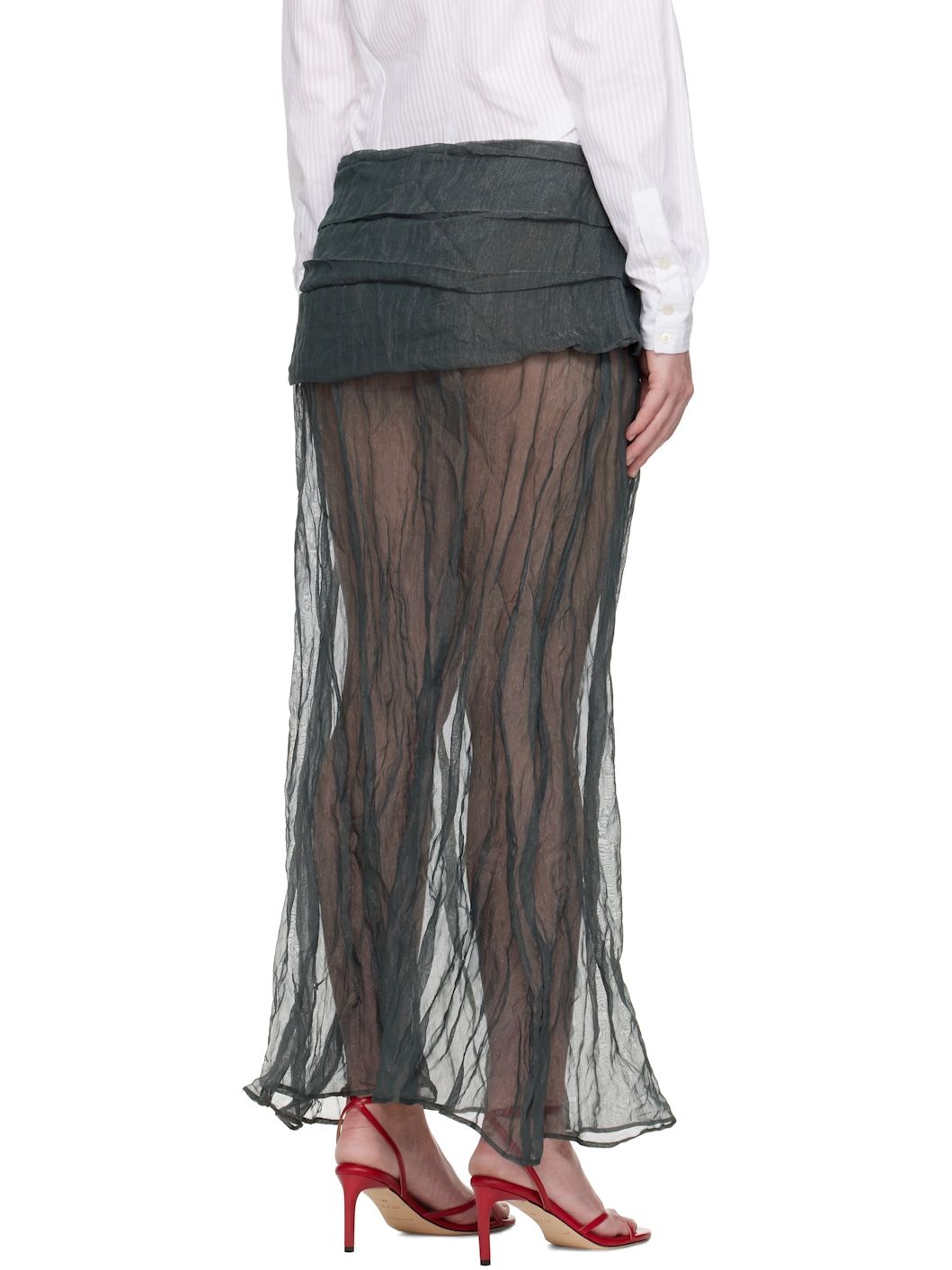 Gray Mae Maxi Skirt - 3