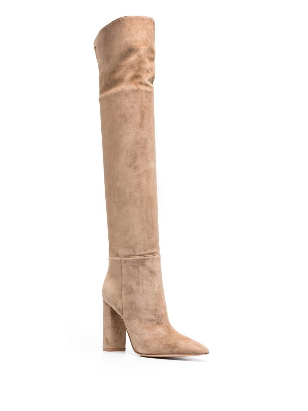 105mm pointed suede boots - 2