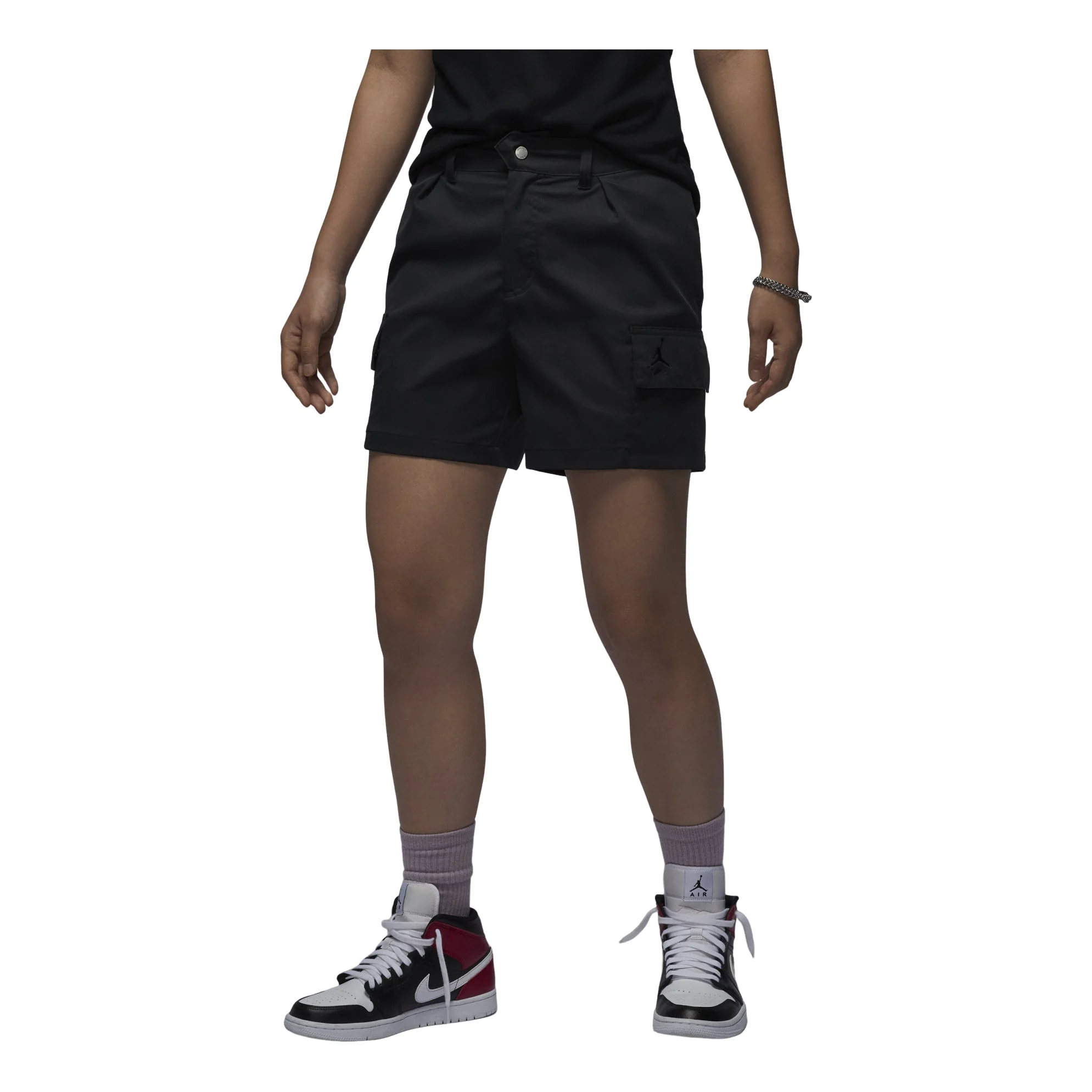 (WMNS) Air Jordan Chicago Shorts Asia Sizing 'Black' FN5682-010 - 1