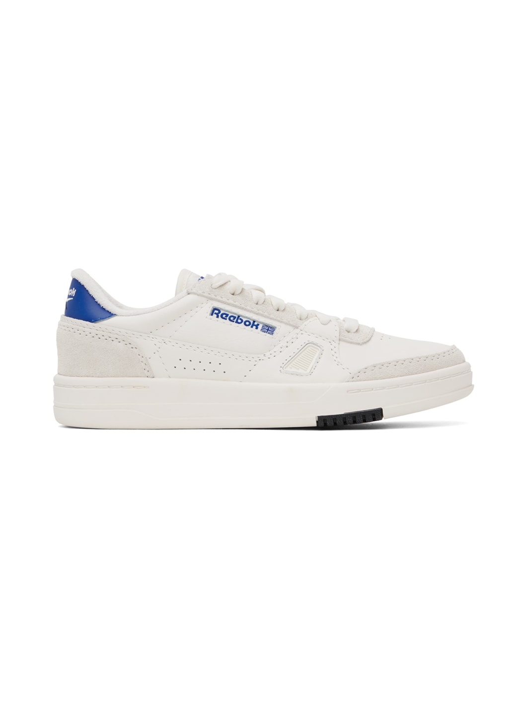 White & Blue LT Court Sneakers - 1