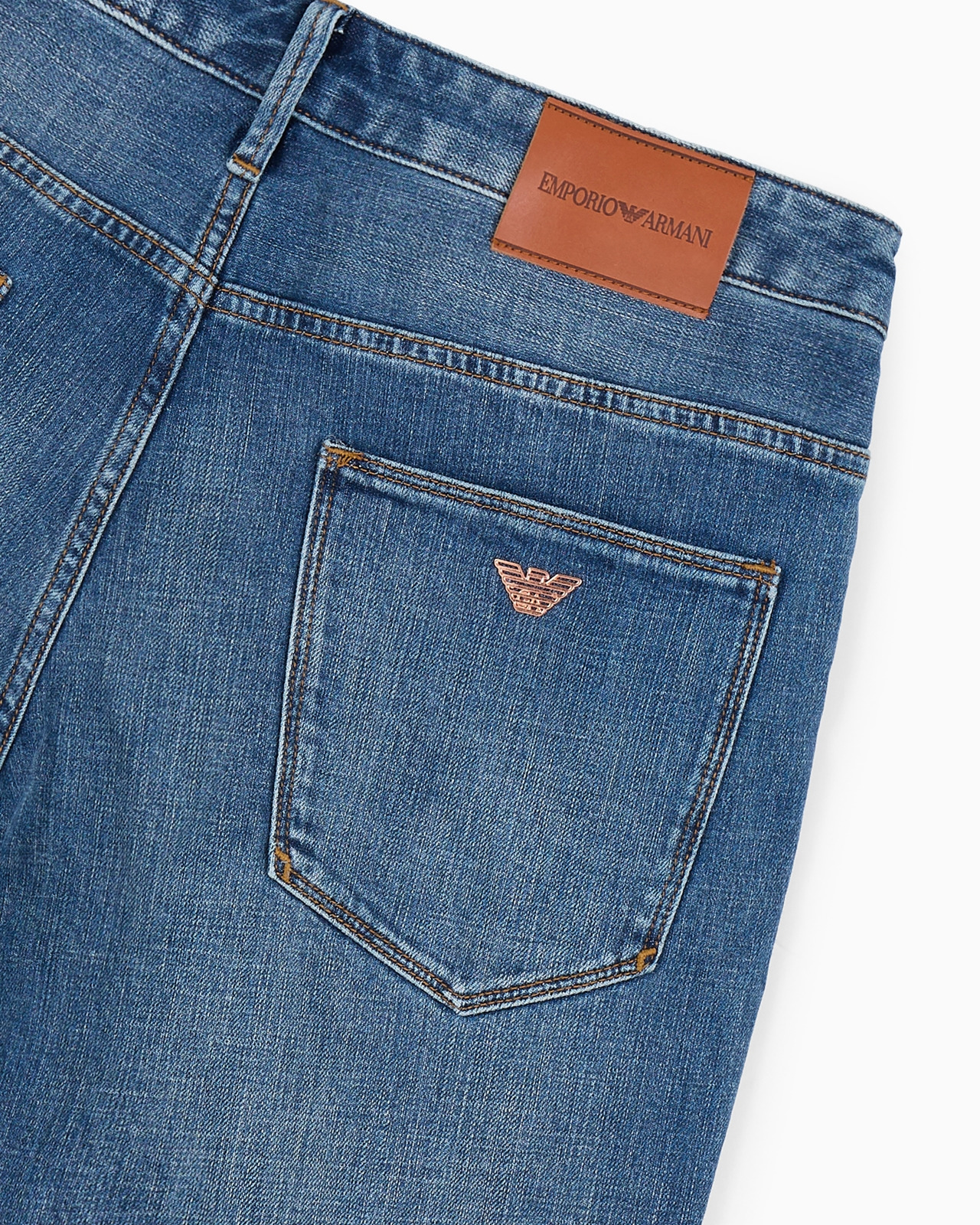 J06 slim-fit, bleached-effect comfort-denim jeans - 5