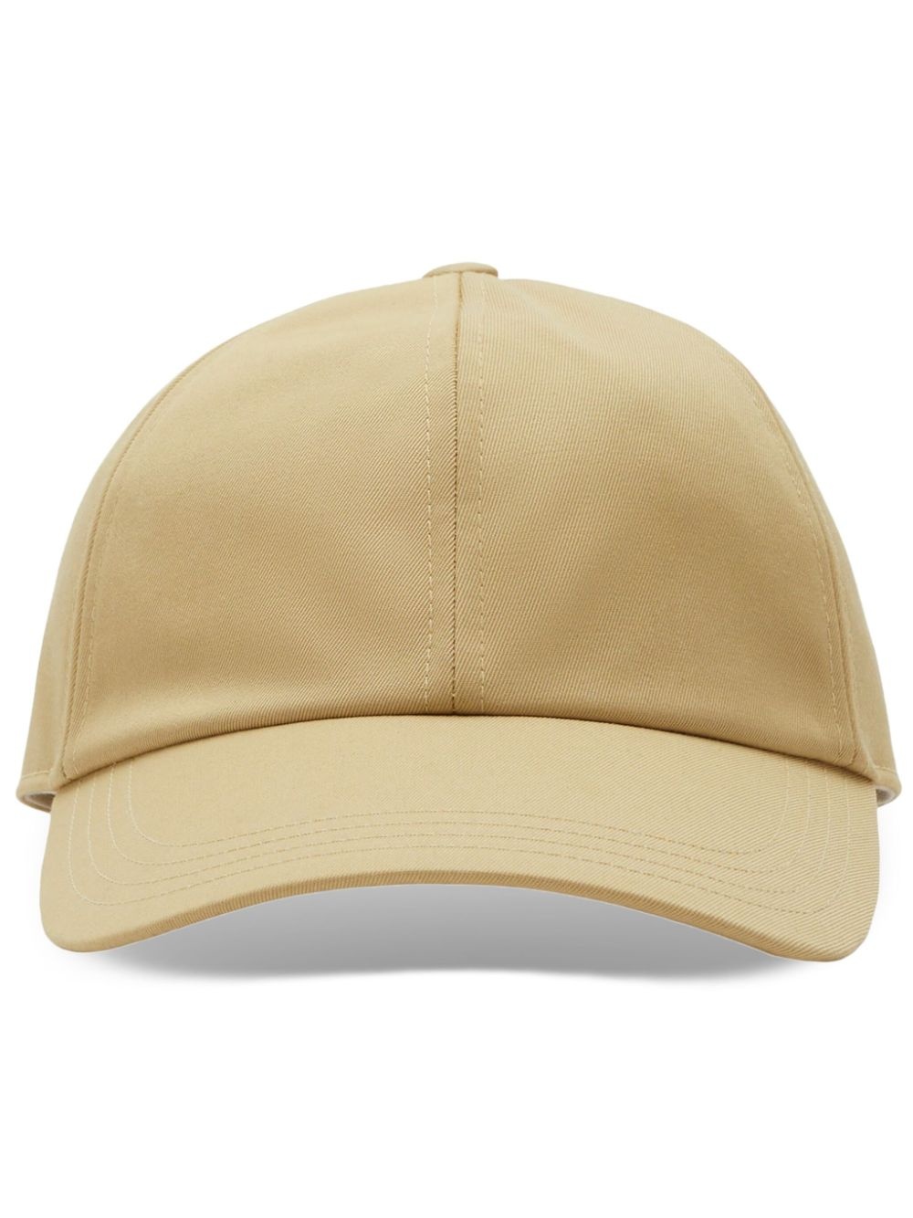 curved-peak cotton baseball cap - 1