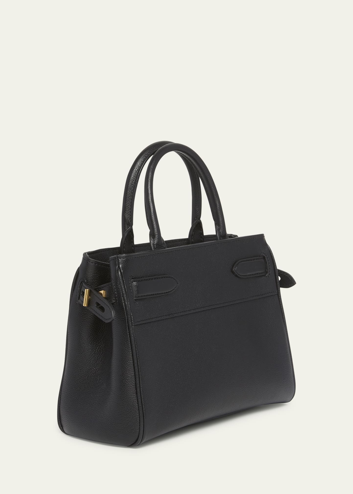 Whitney Small Top-Handle Bag in Grained Calfskin - 3