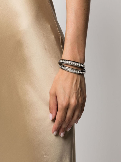 Amina Muaddi Jahleel crystal-embellished cuff bracelet outlook