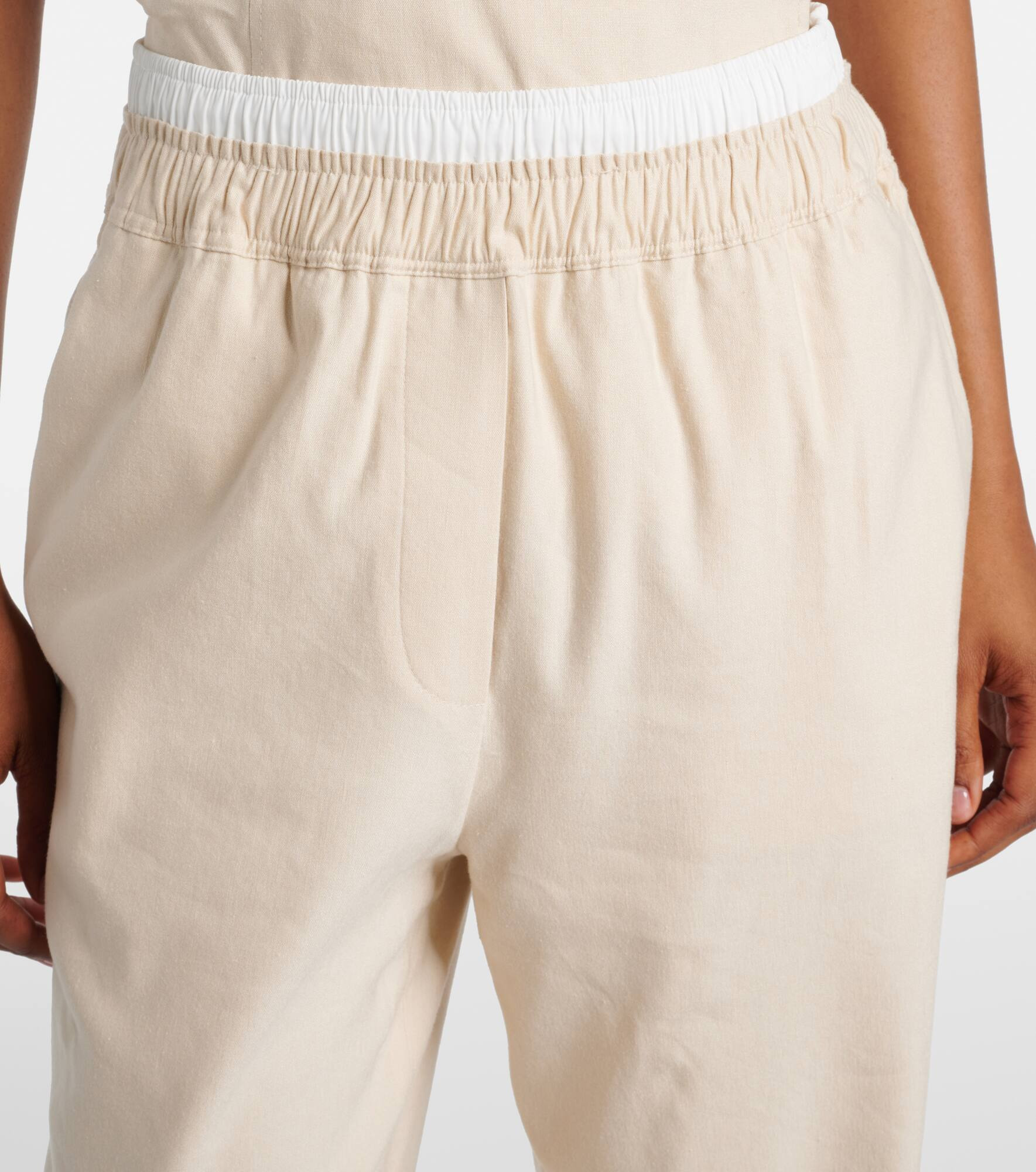 Bristol linen-blend wide-leg pants - 4