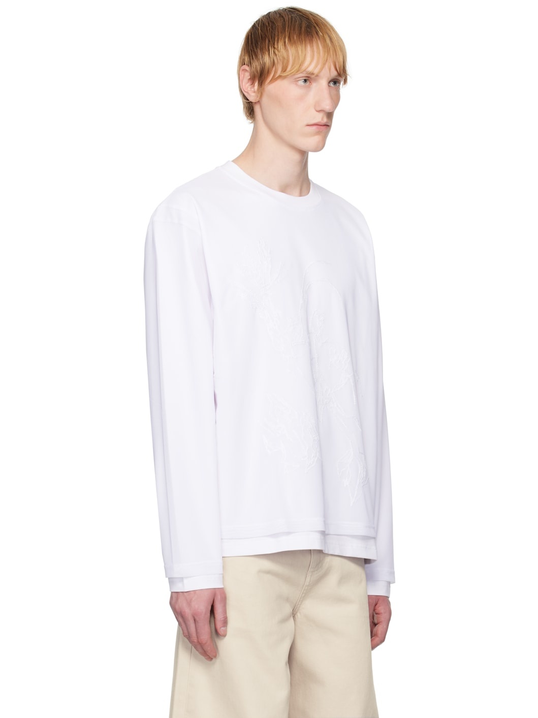 White Deceptae Long Sleeve T-shirt - 2