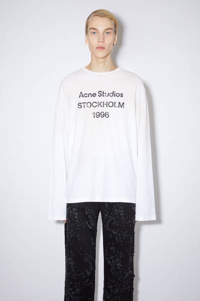 Acne Studios Logo t-shirt - Relaxed fit - Optic White outlook