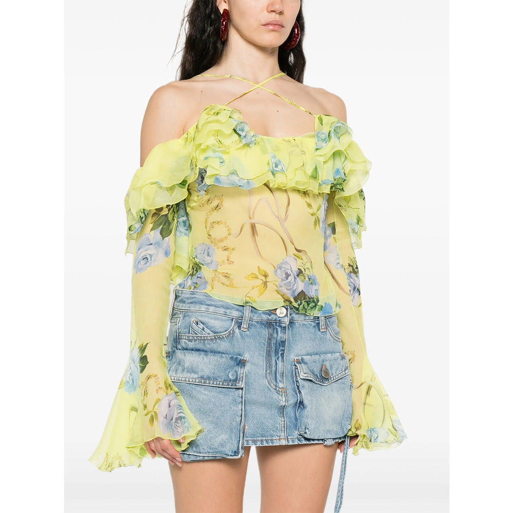 Blumarine Yellow Tops - Blouses Women - 5