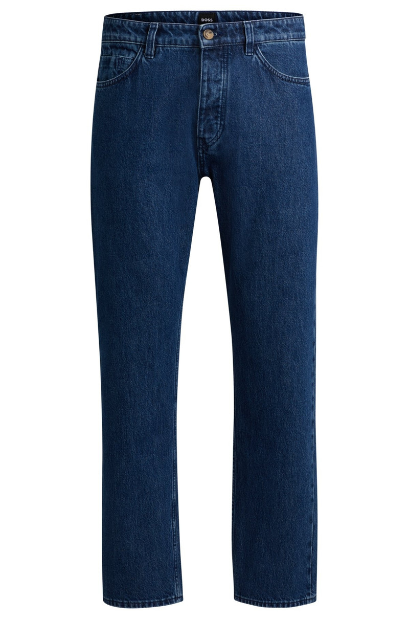 RELAXED-FIT JEANS IN BLUE RIGID DENIM 1