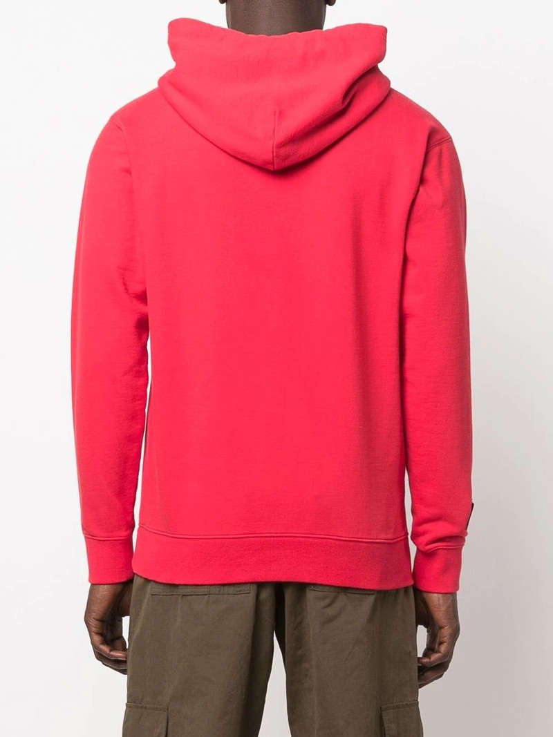 logo-print cotton hoodie 5