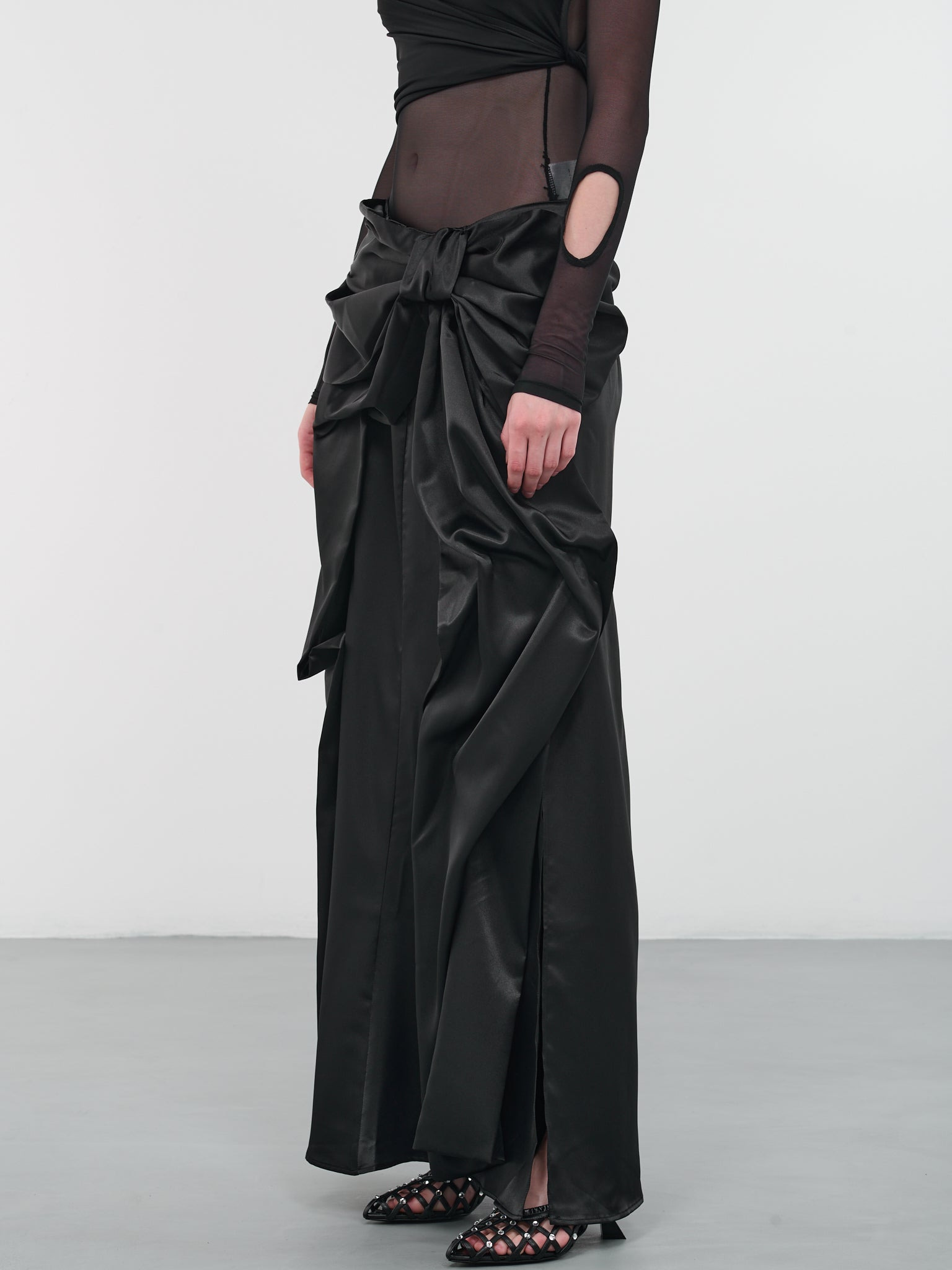Satin Bow Skirt - 2