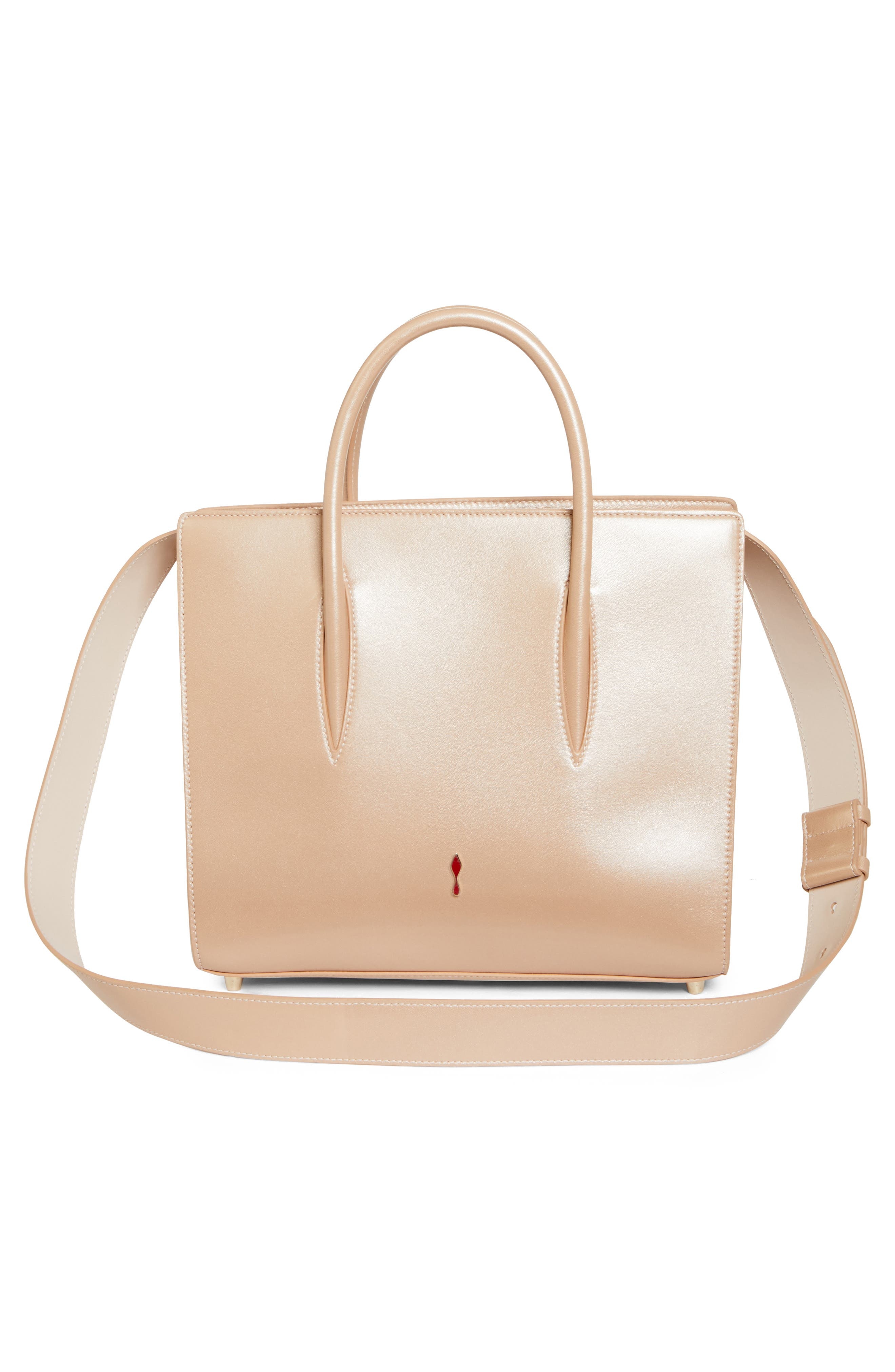 Christian Louboutin Paloma Loubinthesky Leather Top Handle Bag in Leche/Multi at Nordstrom - 4