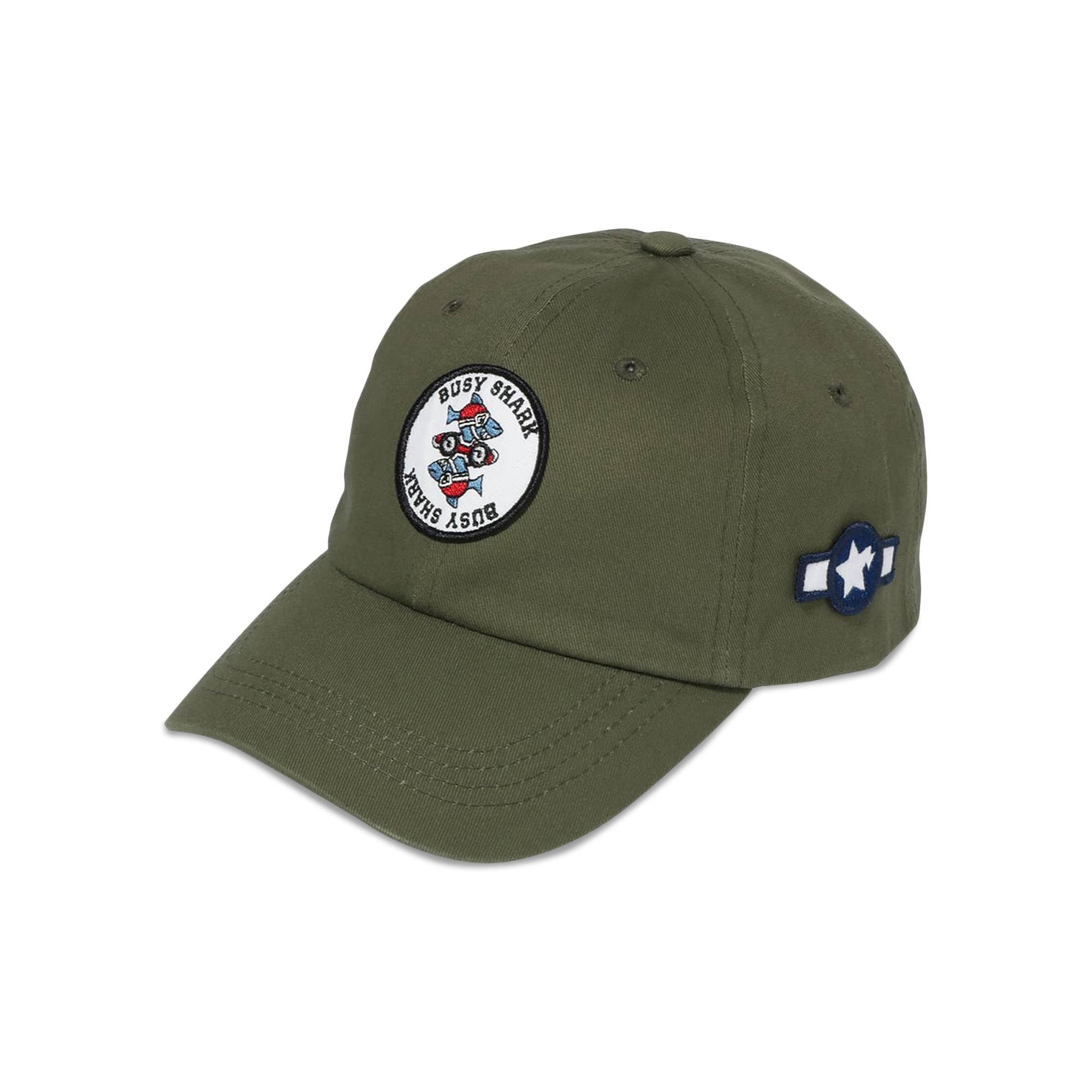 BAPE Busy Shark Panel Cap 'Olive Drab' - 1