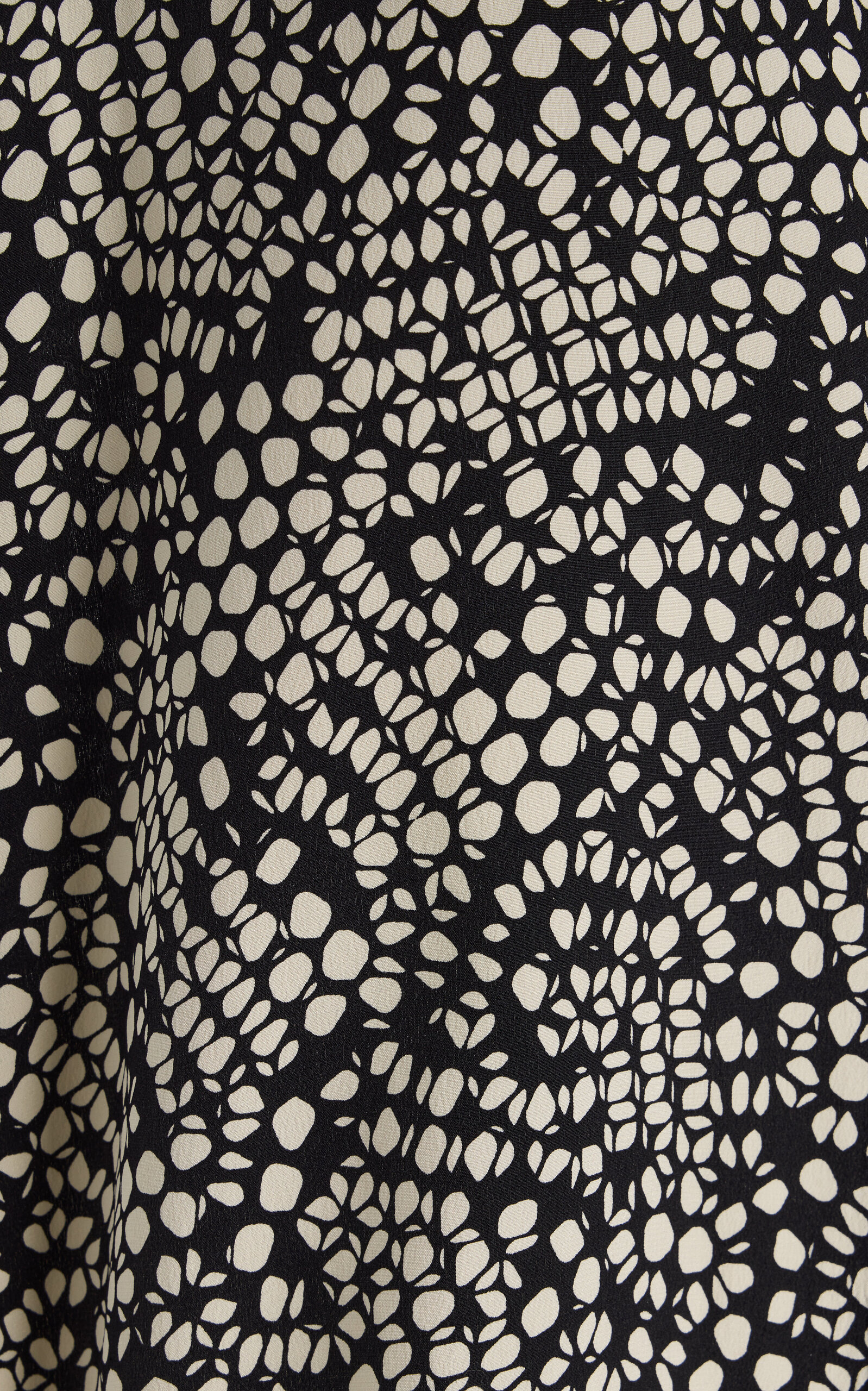 Exclusive Oversized Silk Shirt black/white - 5