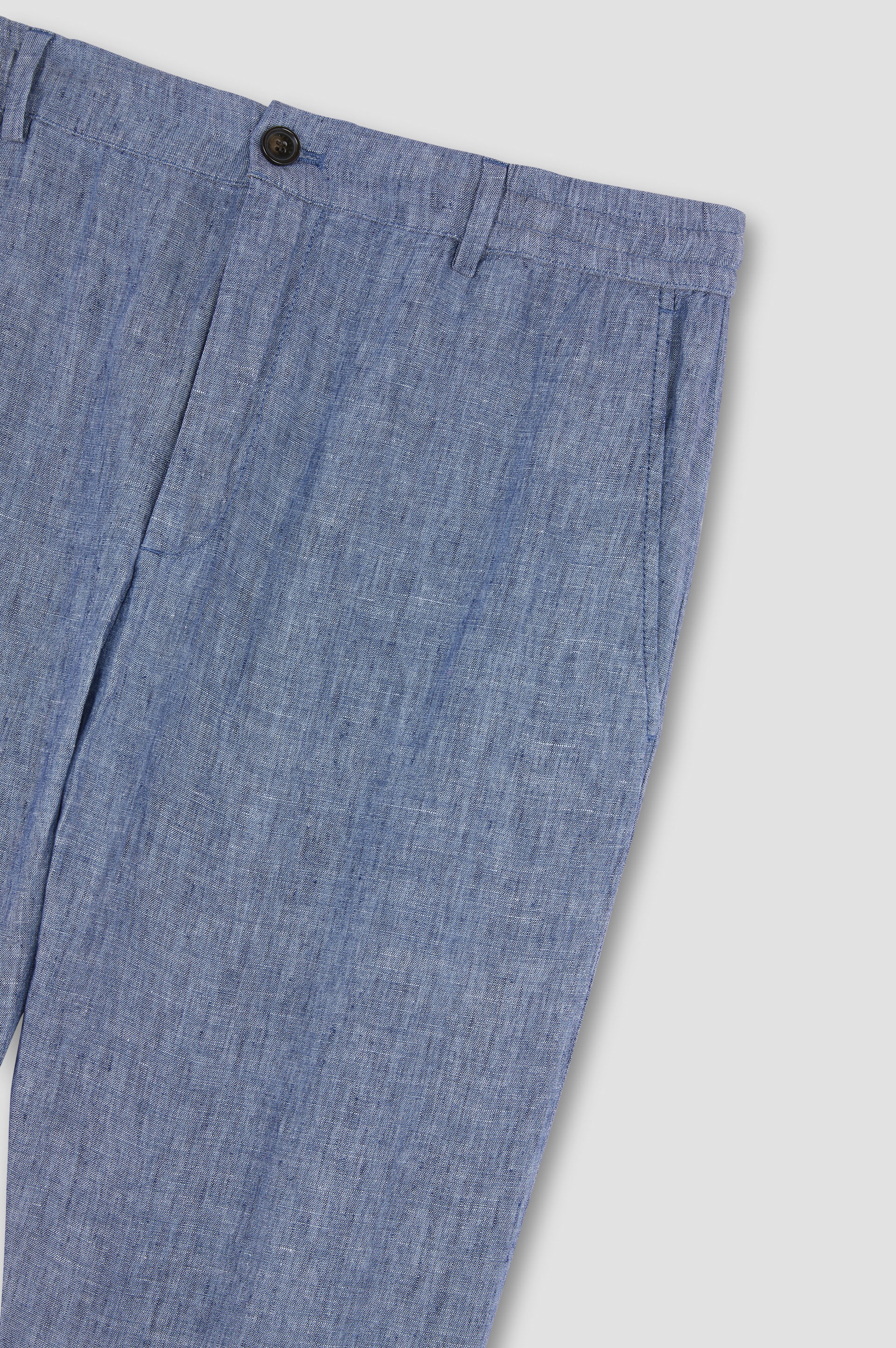 LINEN CHINO PANTS WITH DRAWSTRING - 5