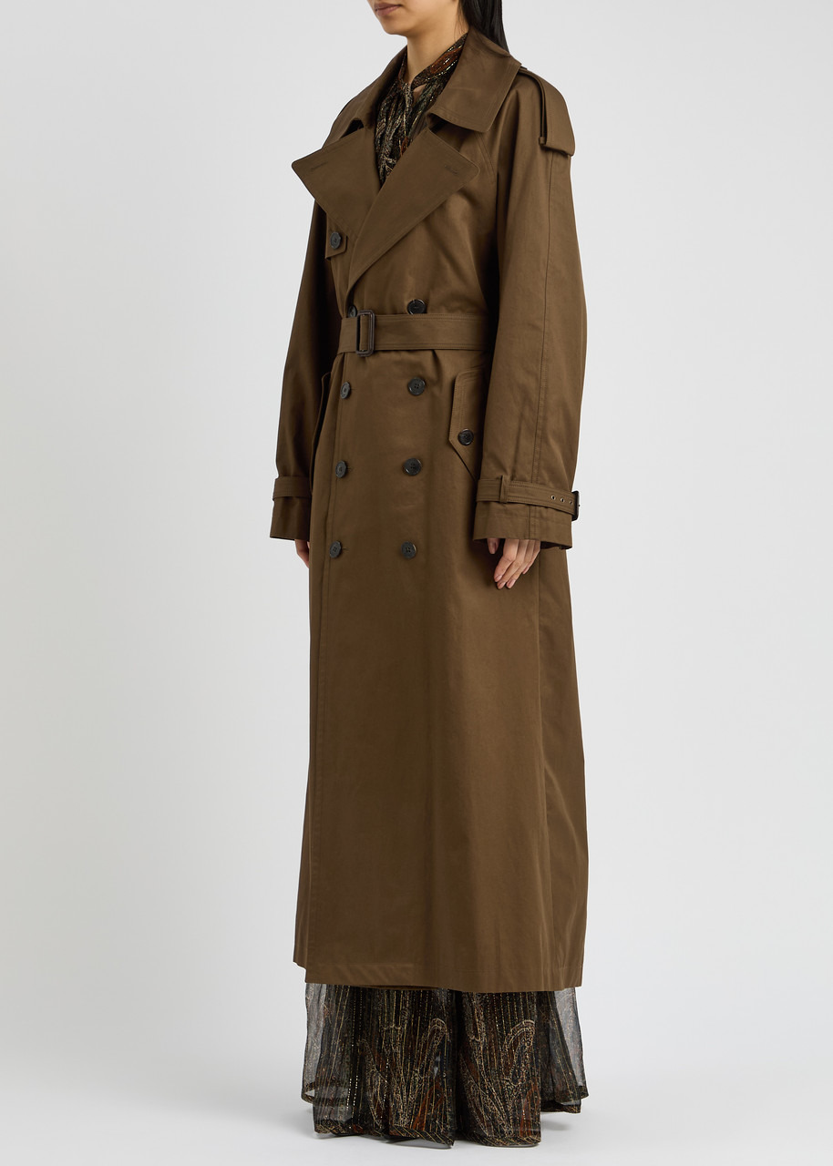 Saint Laurent Double-breasted Cotton-twill Trench Coat - 2
