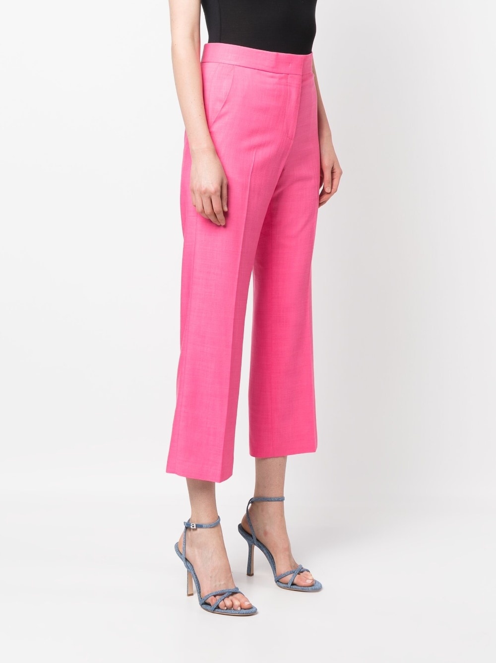 high-waist cropped trousers - 3