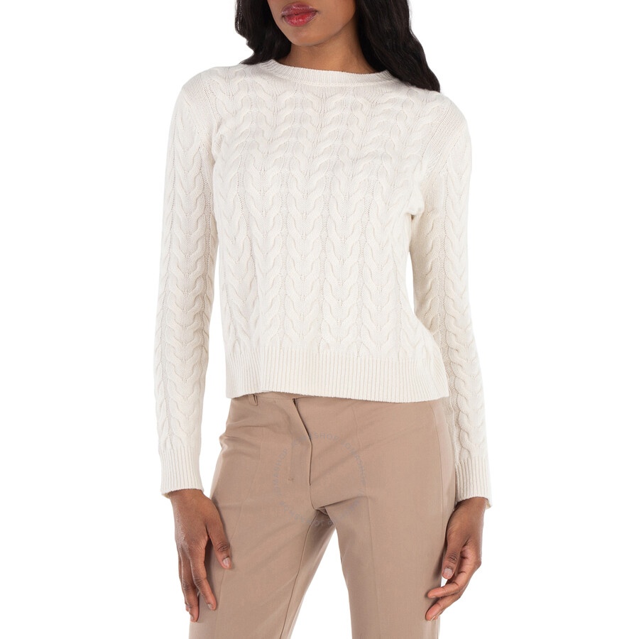 Max Mara Odessa Cable Knit Cashmere Sweater - 1