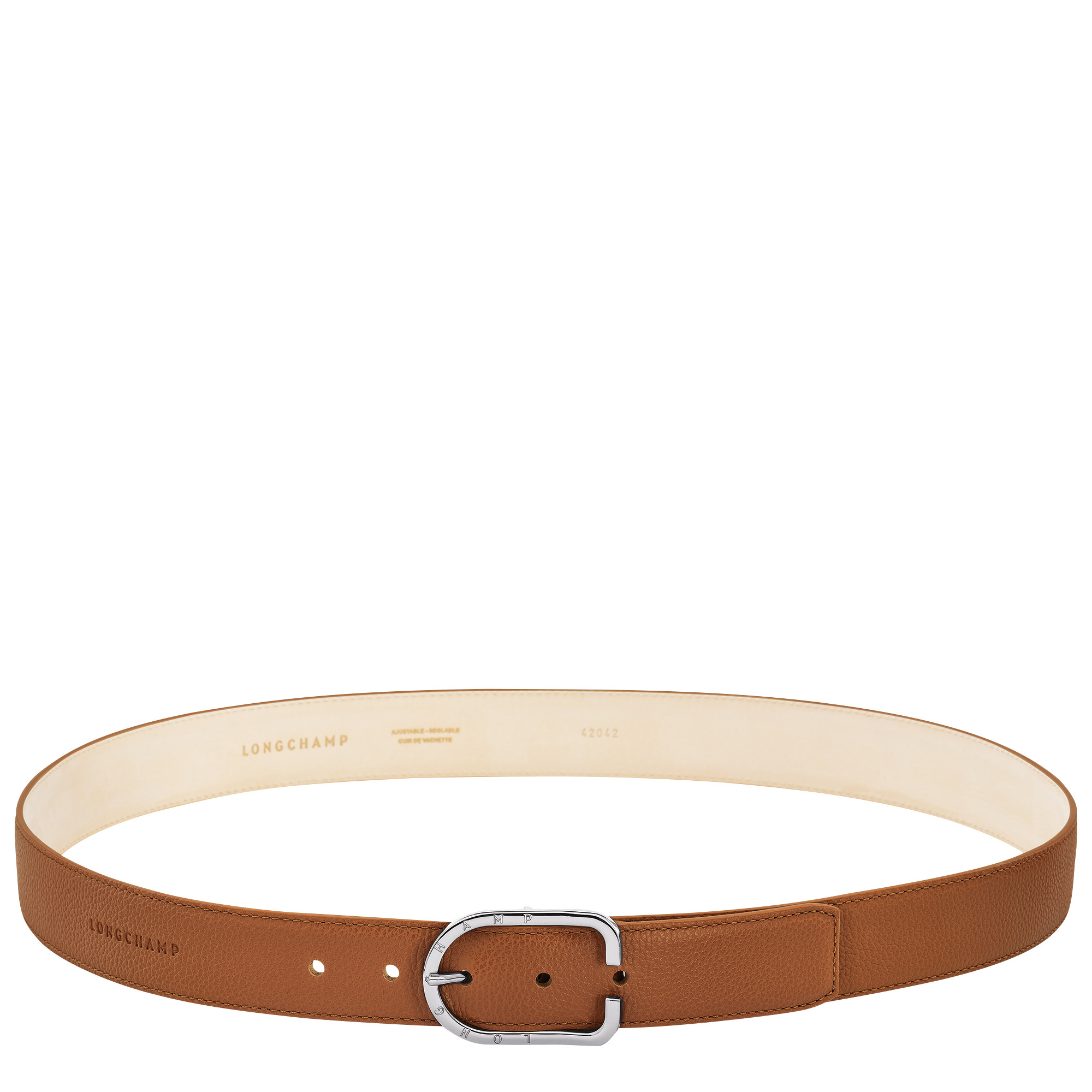 Le Foulonné Men's belt Caramel - Leather - 1