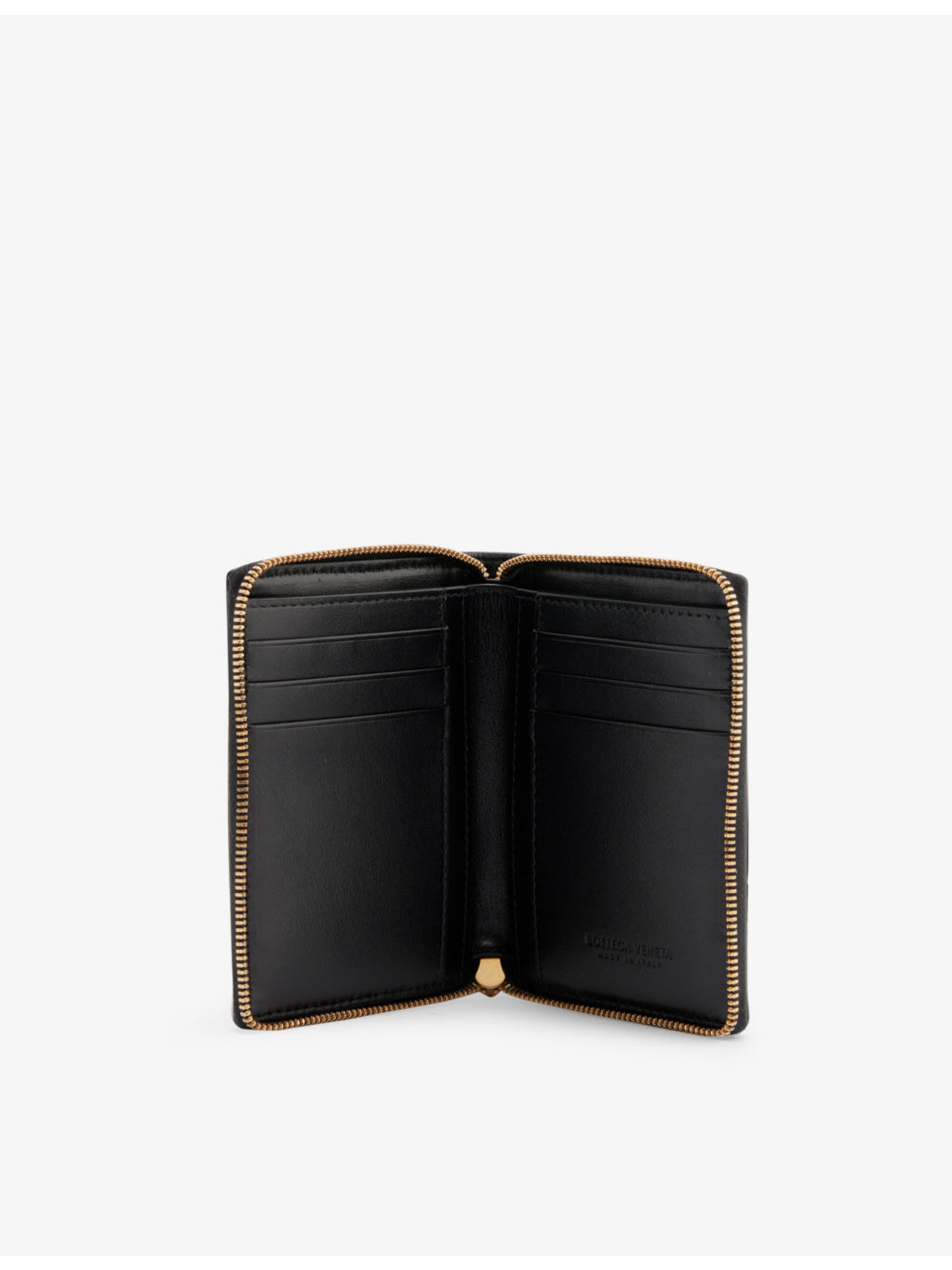 Intrecciato padded zip-around leather wallet - 4