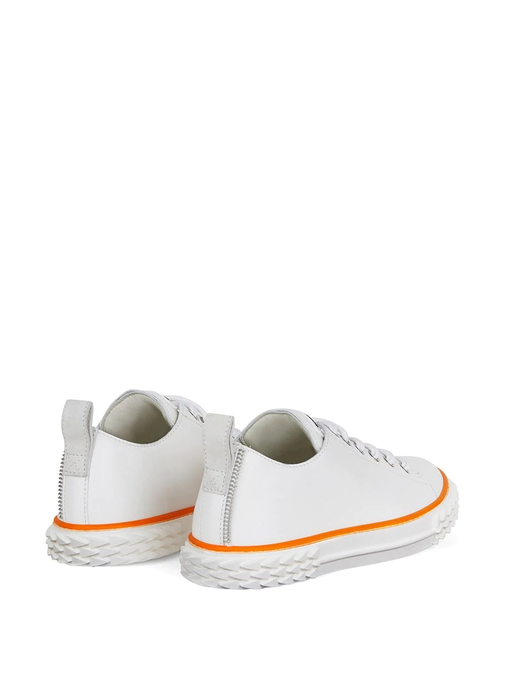 Blabber contrast-trimmed leather sneakers - 3