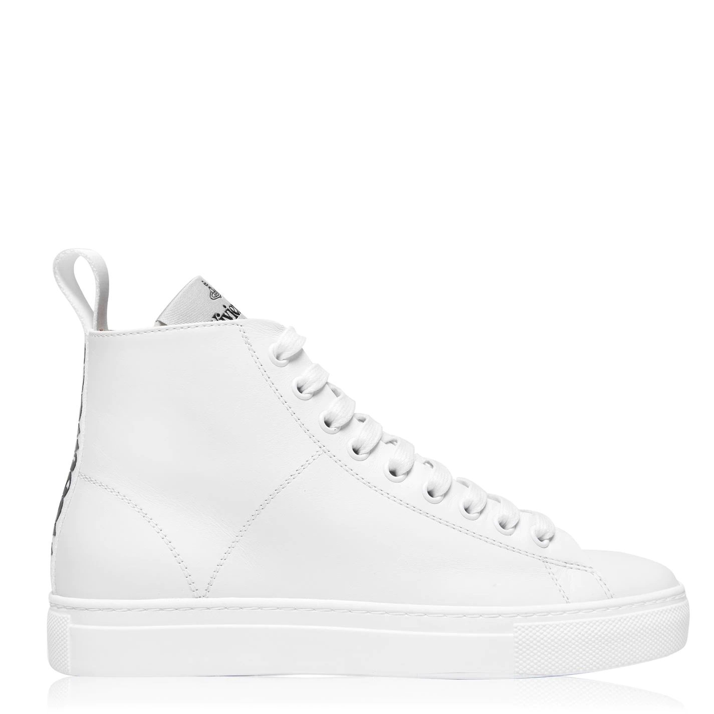 LEATHER HIGH TOP TRAINERS - 1