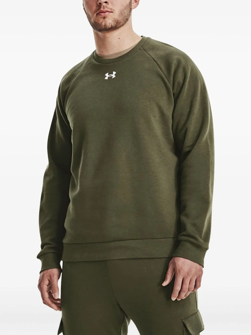 logo-appliqué crew-neck sweatshirt - 1