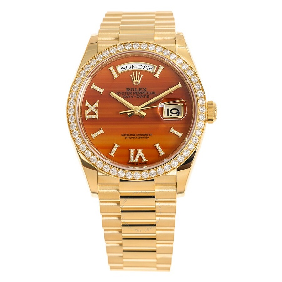 Rolex Day Date Automatic Chronometer Diamond Ladies Watch 128348RBR-0049 - 2