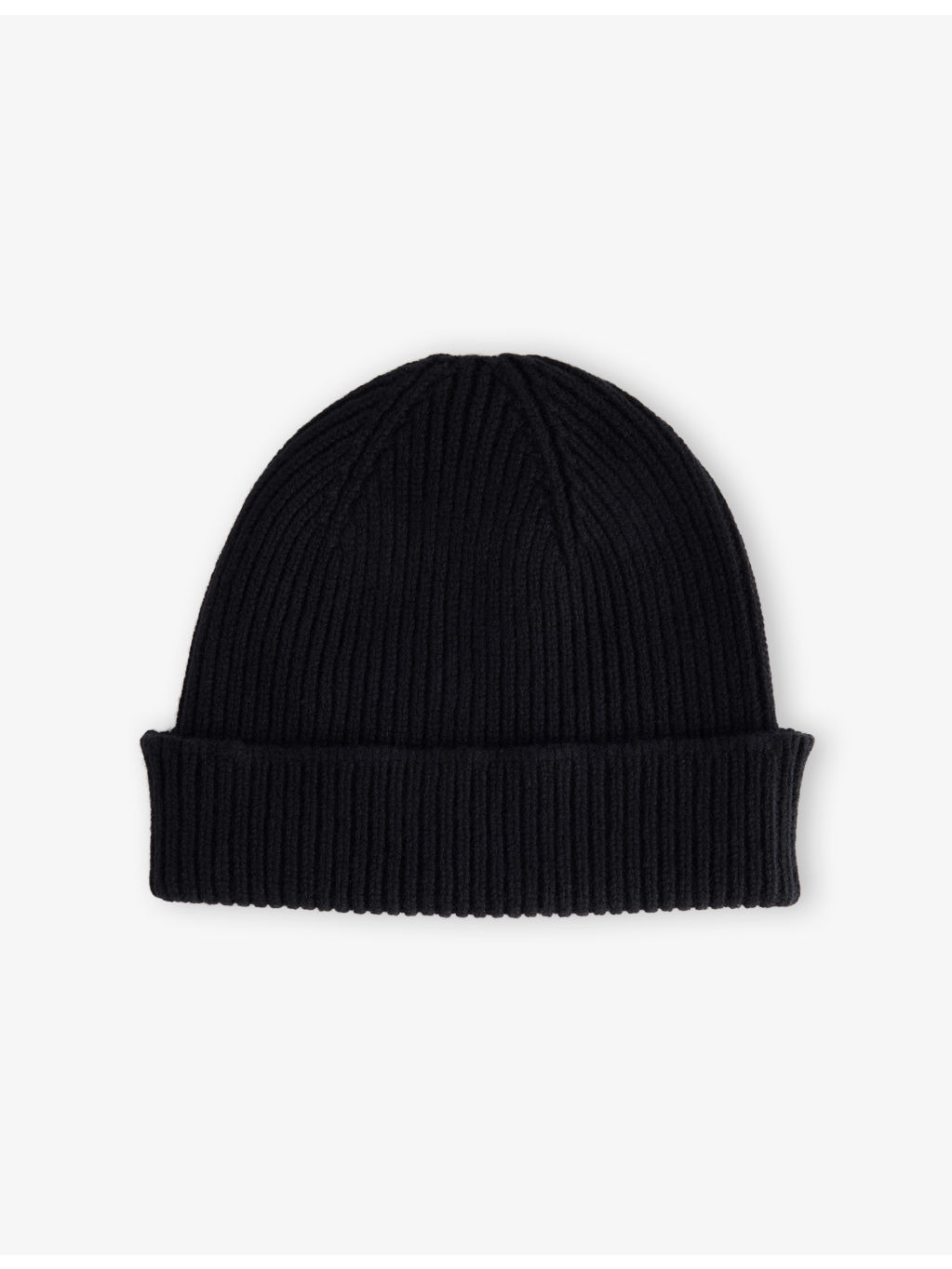 Embroidered-Logo Ribbed Cashmere-Wool Beanie Hat - 3