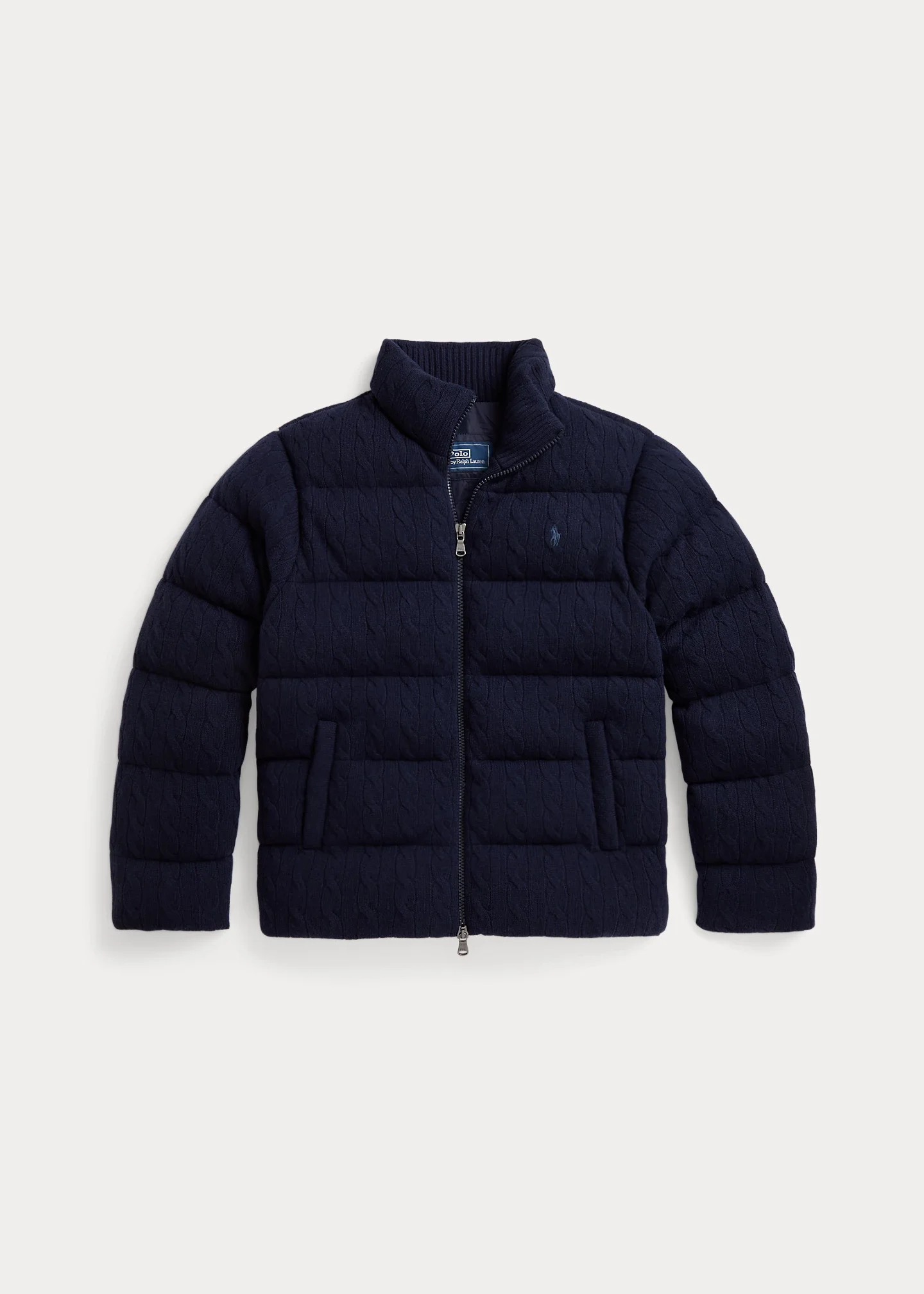 Cable-Knit Wool-Cashmere Sweater Jacket - 1