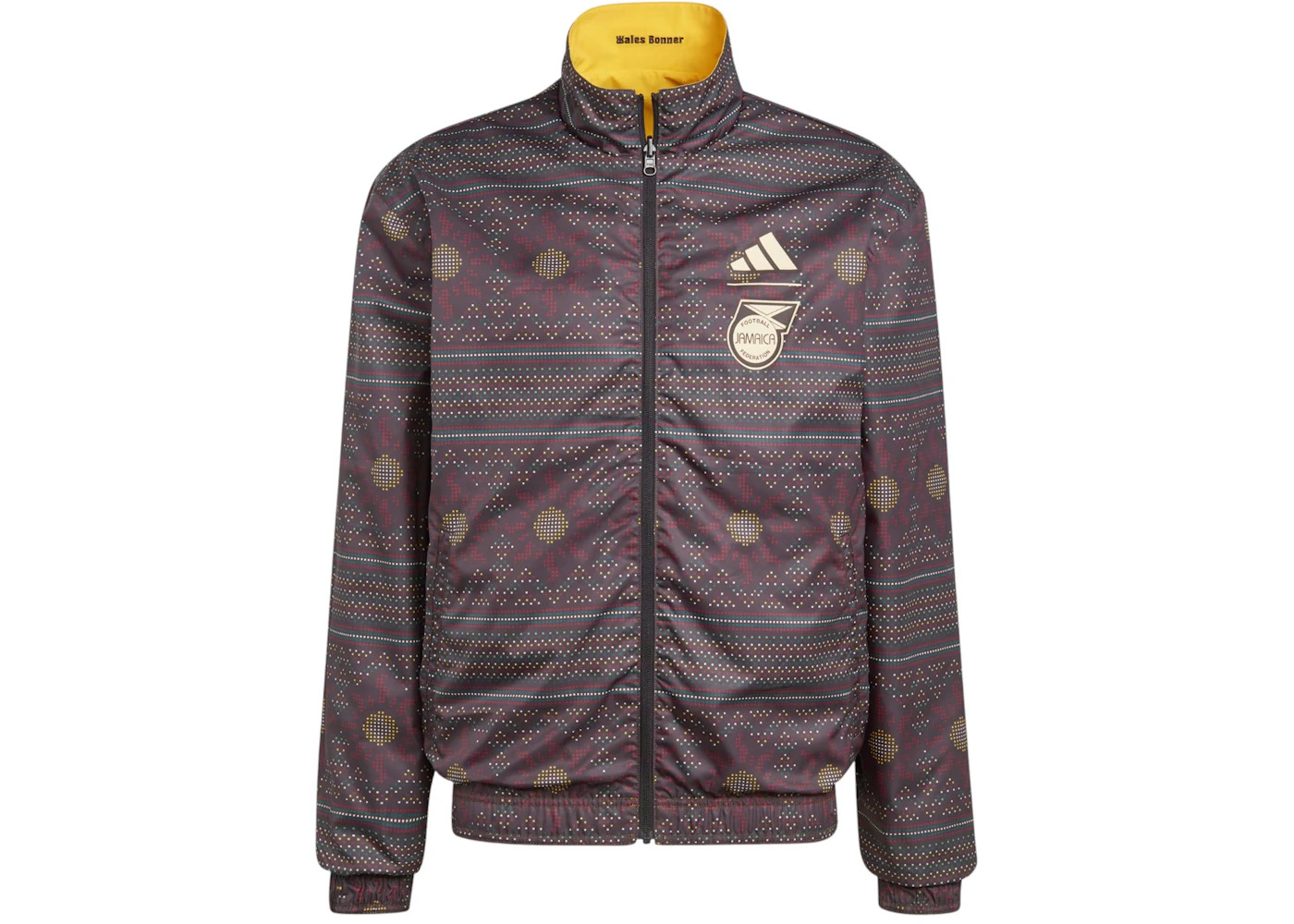 adidas Jamaica Anthem Reversible Jacket Bold Gold/Black - 2