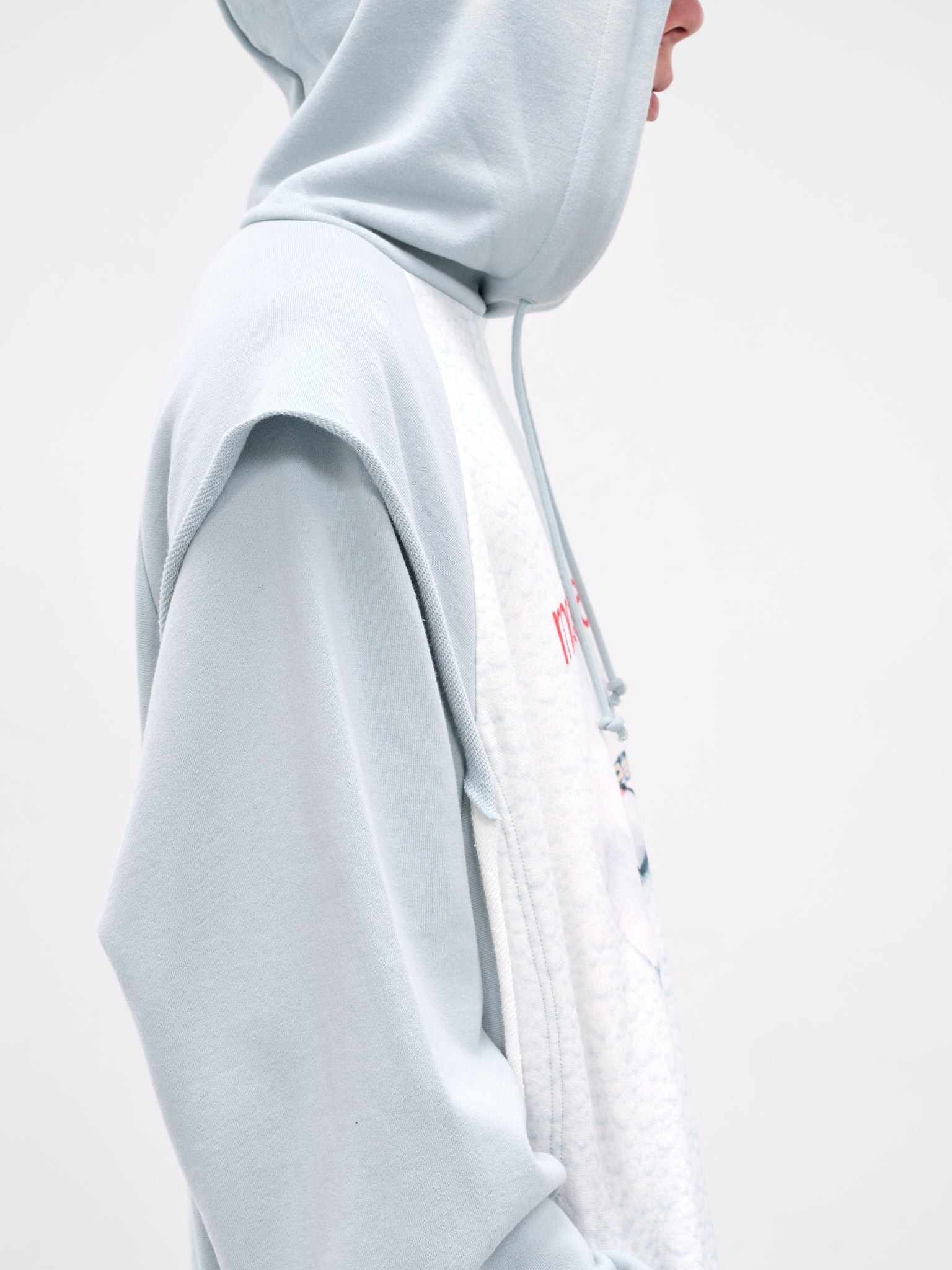 Oversized Moebius & Plank Layered Hoodie - 5