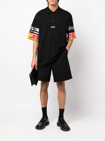 VERSACE logo-print polo shirt outlook