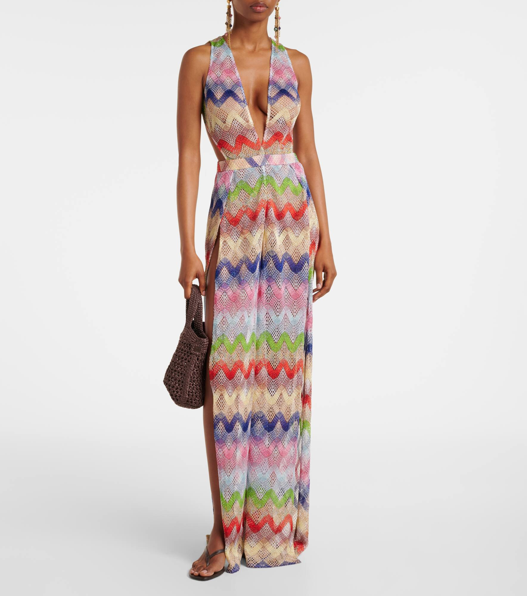 Zigzag lamé jumpsuit - 2
