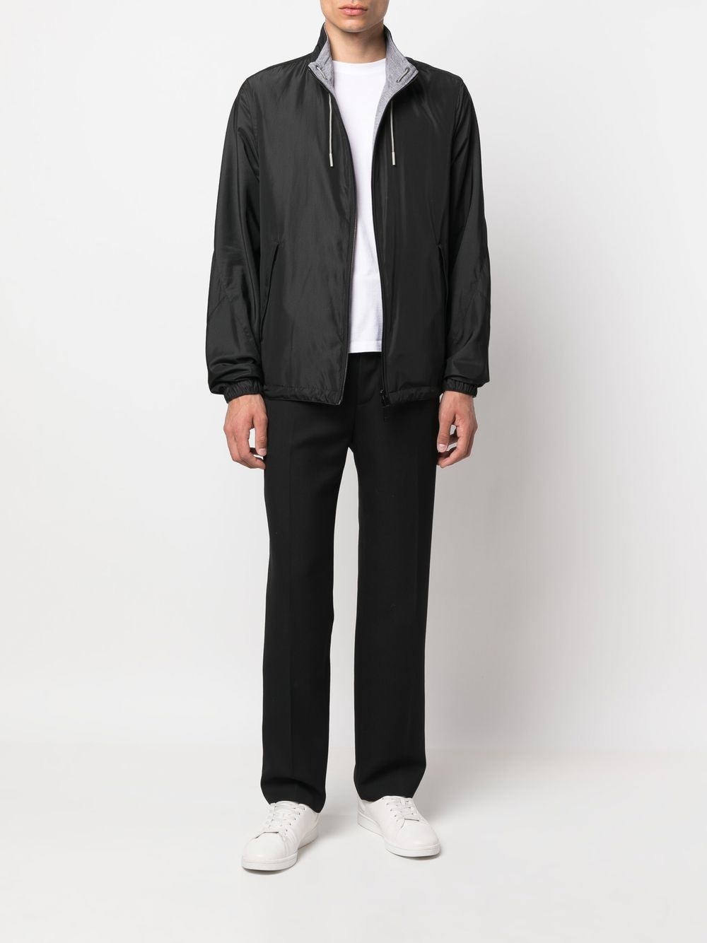 logo-print reversible jacket - 2