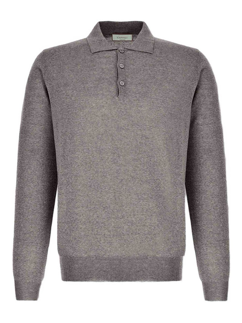 polo-neck long-sleeved sweater 1