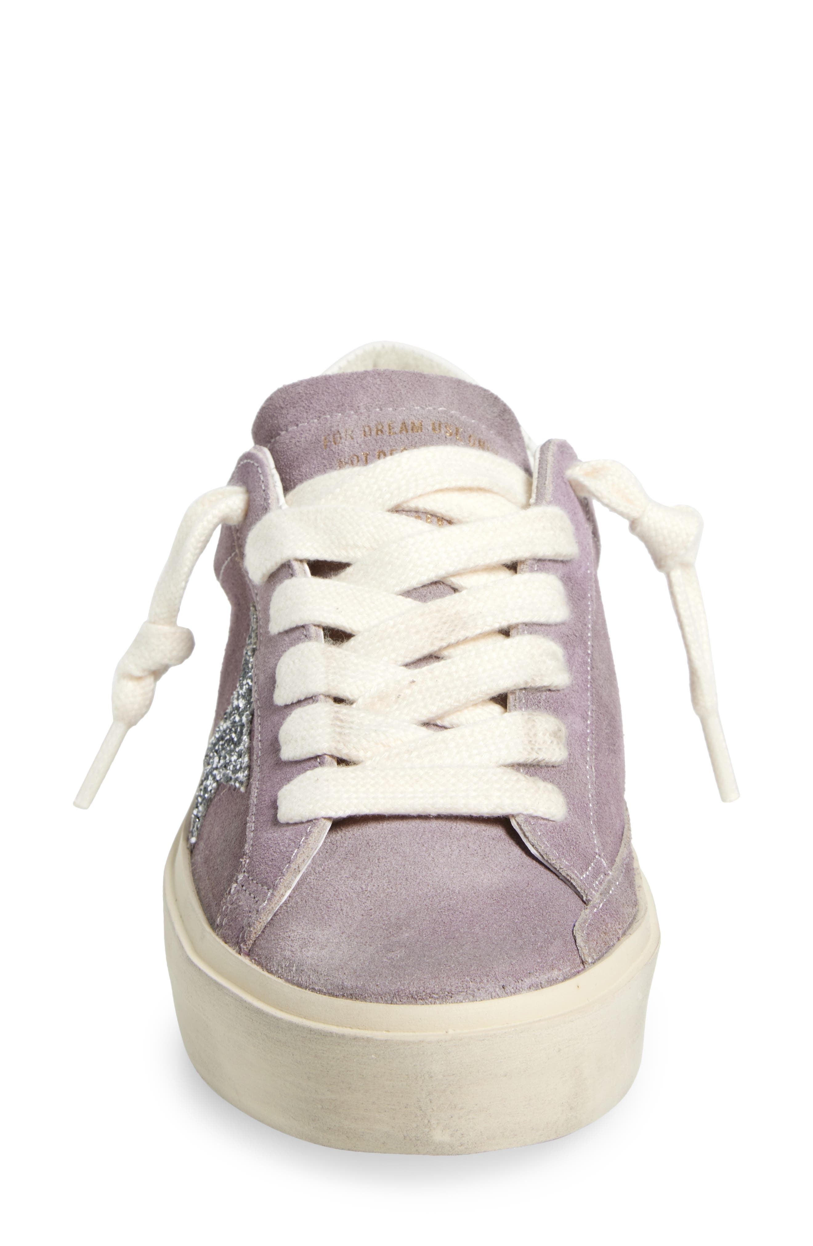 Golden Goose Hi Star Platform Sneaker in Lilac/Silver/White at Nordstrom - 4