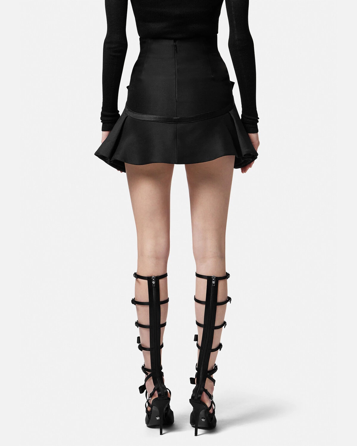 Medusa '95 Box Pleat Mini Skirt - 4