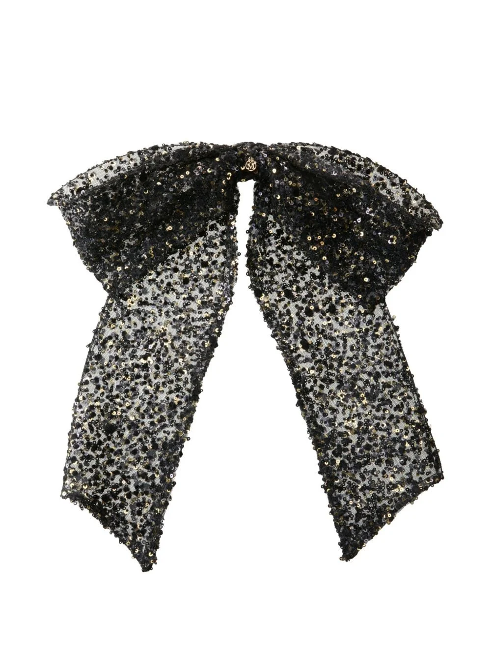 sequin-embellished bow tie - 1
